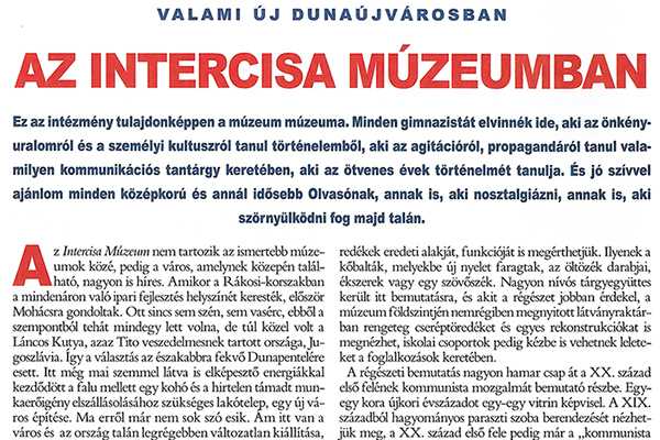 VÁSÁRHELYI TAMÁS PUBLIKÁCIÓJA AZ  ÉLET ÉS TUDOMÁNY C. TUDOMÁNYOS MAGAZINBAN