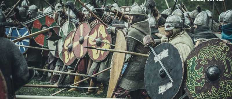 Pajzsfalharc és hadijáték a Római Kőtár és Romkertben