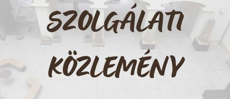 Nyitvatartási rend változás