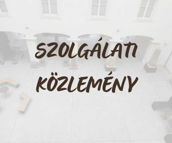 Nyitvatartási rend változás